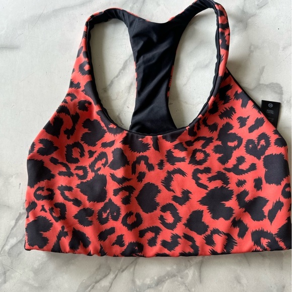 Beach Riot Rocky Sports Bra Love Red Racer Back Size XS - Picture 4 of 4